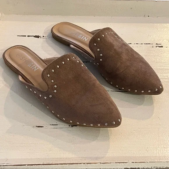 Studded Slip-on Mule Flats - Picture 8 of 8